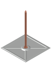 SQUARE SELF ADHESIVE FASTENER